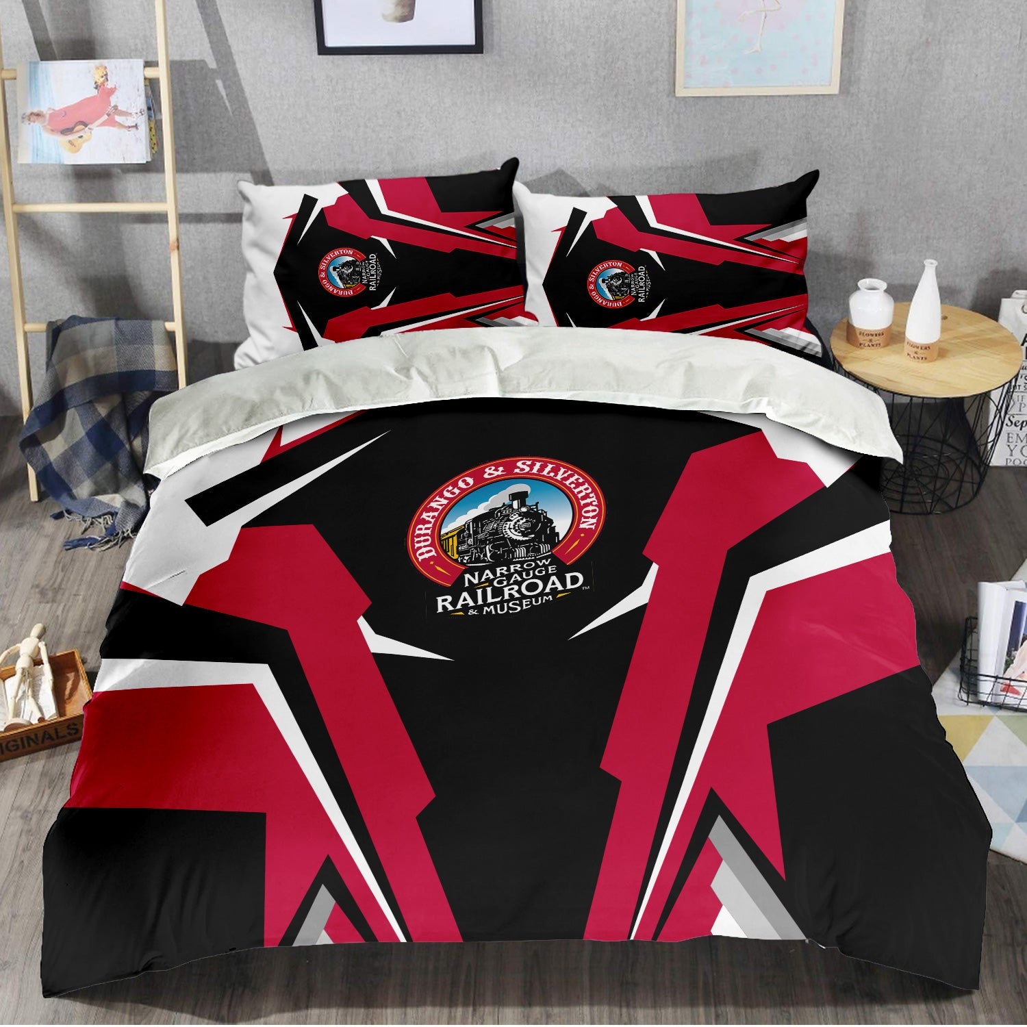 Railspirit Durango And Silverton Narrow Gauge Railroad Bedding Set Strong Line Style Bedding Set All Over Print