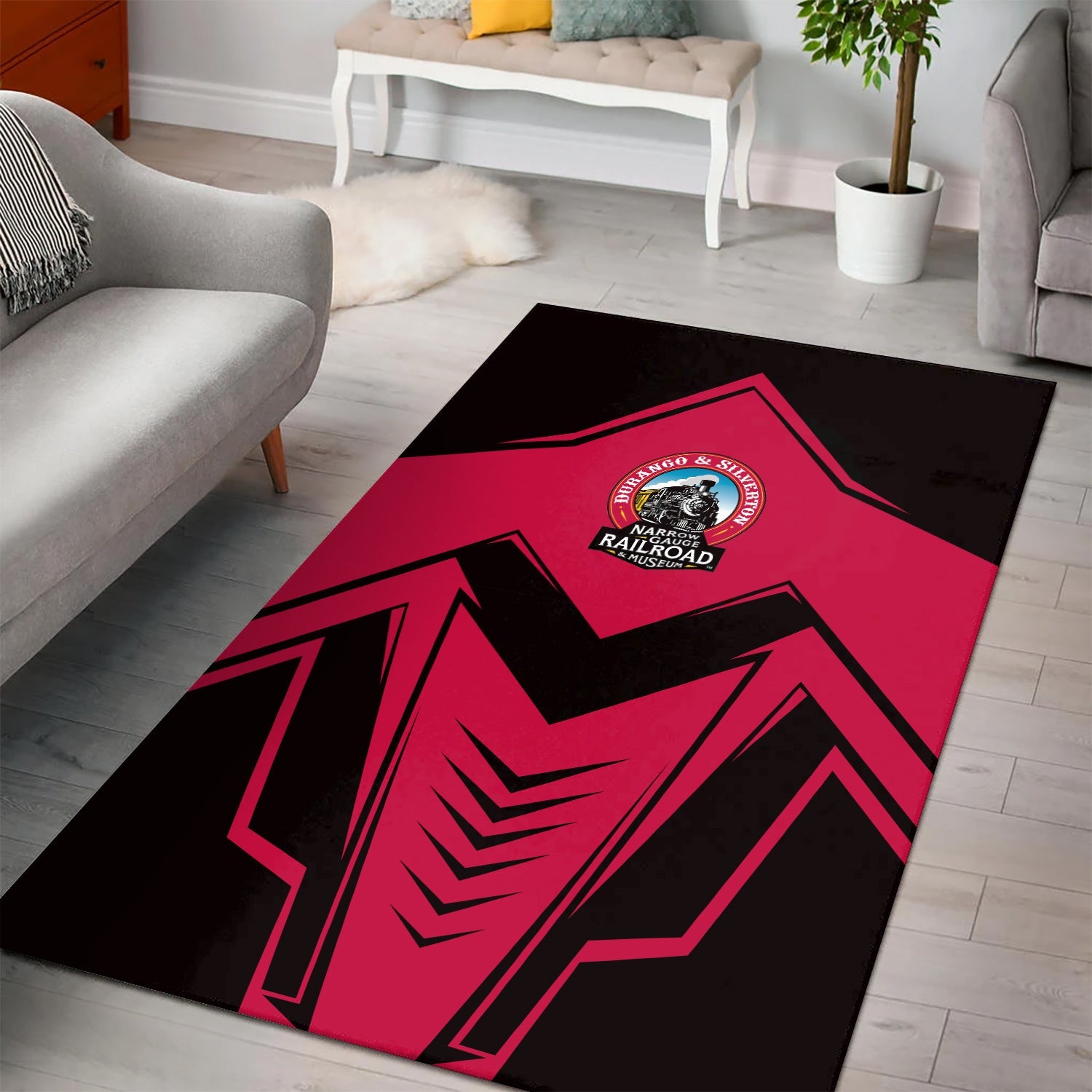 Railspirit Durango And Silverton Narrow Gauge Railroad Area Rug Railway Trainspotter Style Rug Gift Idea For Foamers