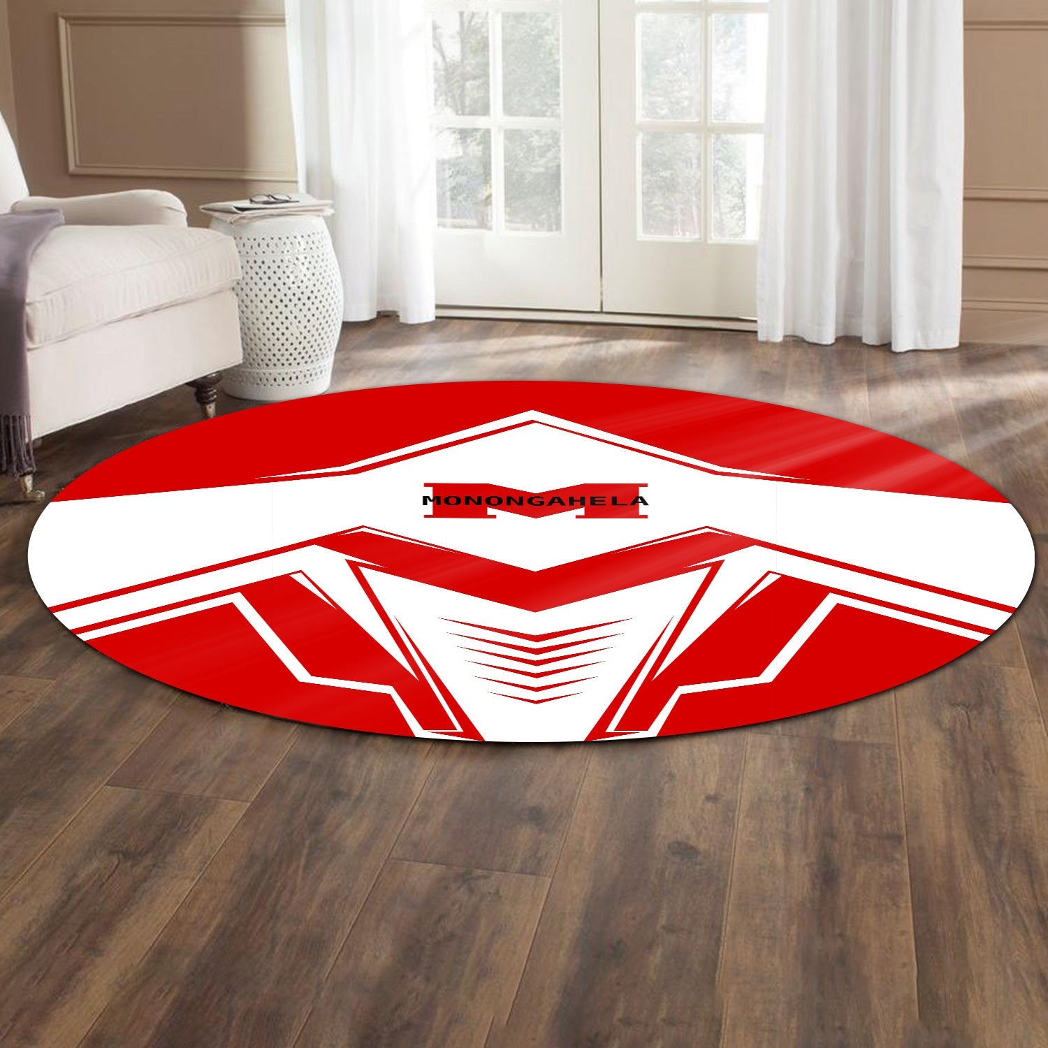 Railspirit Monongahela Railroad Round Mat Railway Trainspotter Style Mat Gift Idea For Foamers