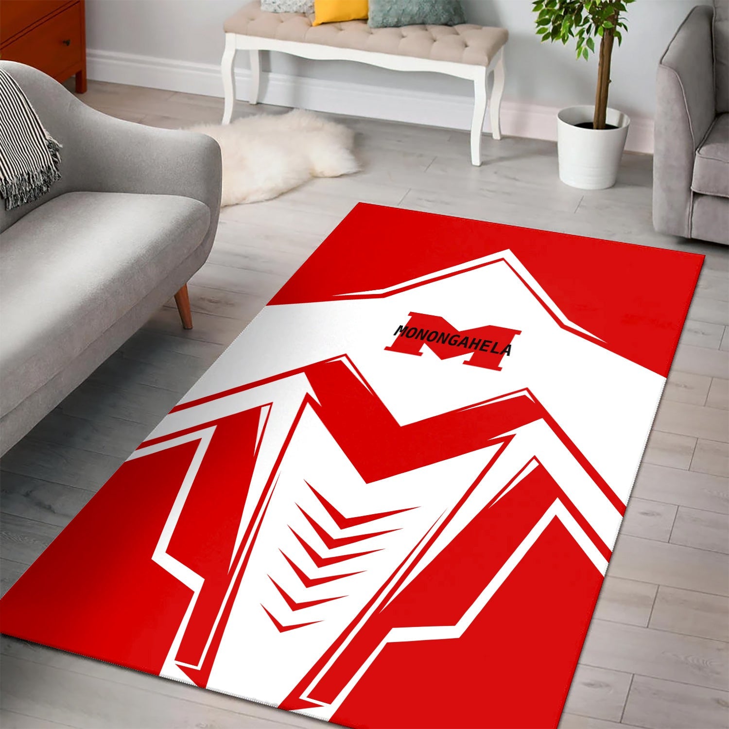 Railspirit Monongahela Railroad Area Rug Railway Trainspotter Style Rug Gift Idea For Foamers