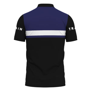 Railspirit Custom Name CSX Transportation Railroad Polo Shirt American Train Ticket Printed Shirt