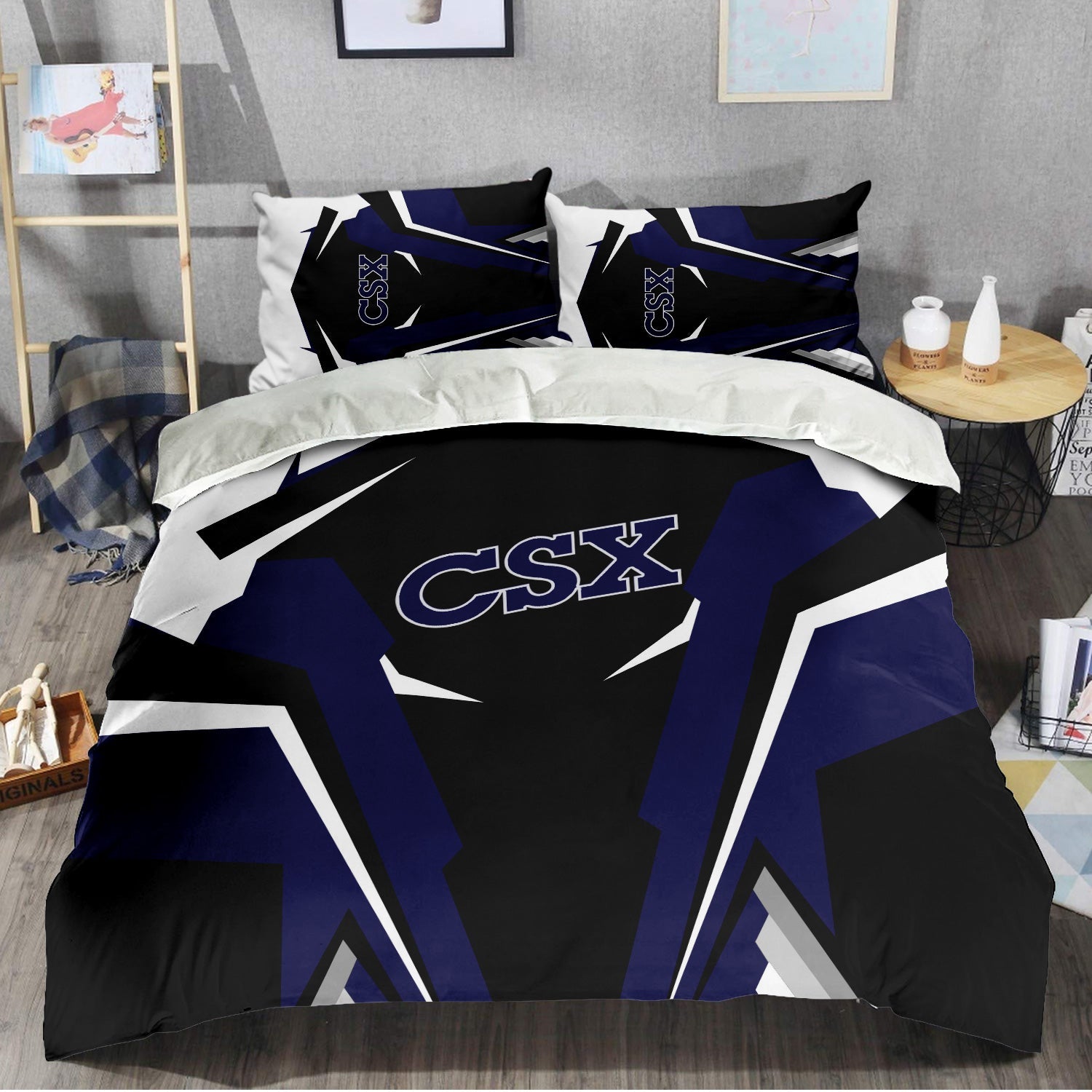 Railspirit CSX Transportation Railroad Bedding Set Strong Line Style Bedding Set All Over Print