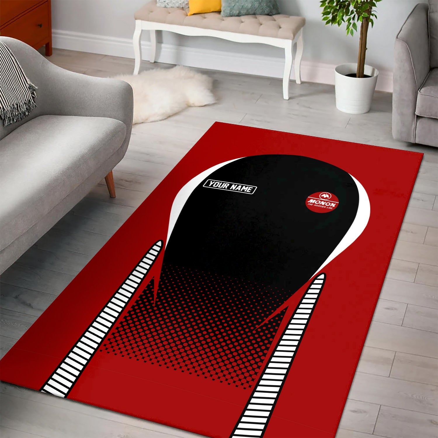 Railspirit Personalized Monon Railroad Area Rug All Over Printed Rug