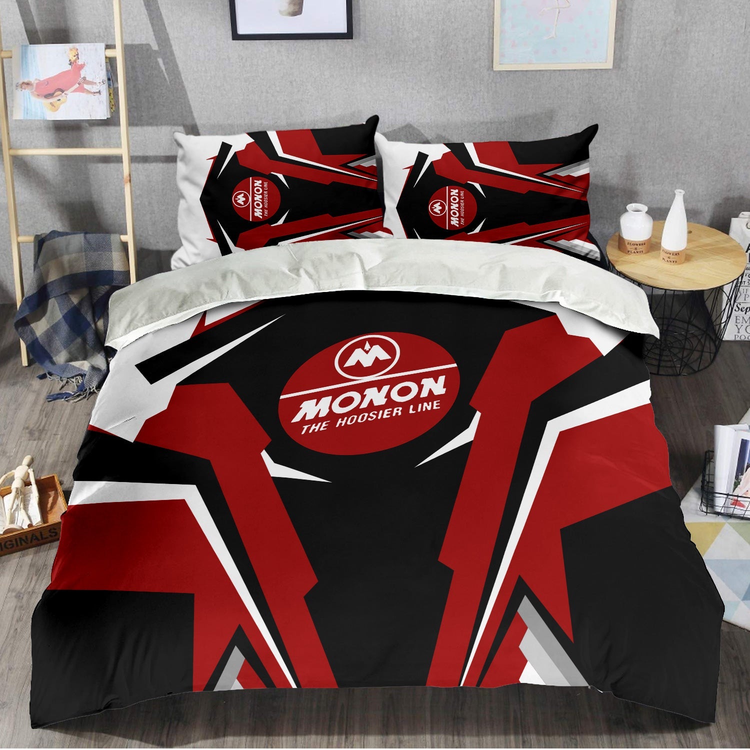 Railspirit Monon Railroad Bedding Set Strong Line Style Bedding Set All Over Print