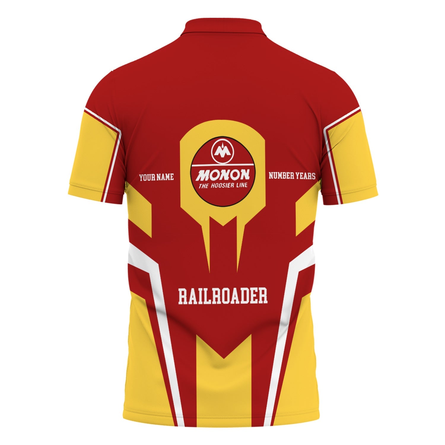Railspirit Personalized Monon Railroad Polo Shirt Custom Year Railroader Shirt Gift Idea For Train Lover