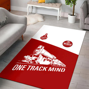 Railspirit Personalized Monon Railroad Area Rug One Track Mind Train Rug Gift Idea For Train Lover
