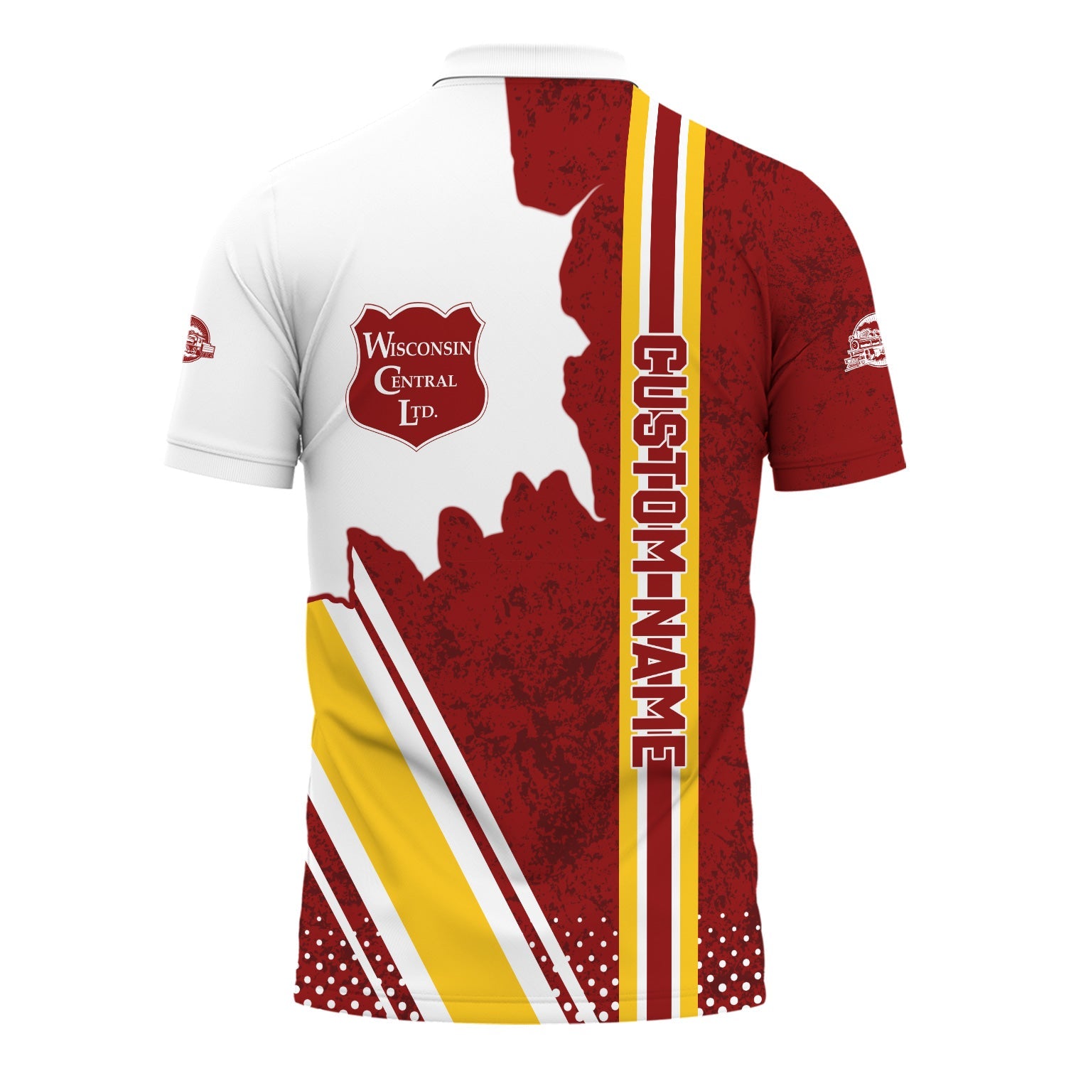 Railspirit Personalized Wisconsin Central Ltd Railroad Polo Shirt All Over Printed Unisex Shirt