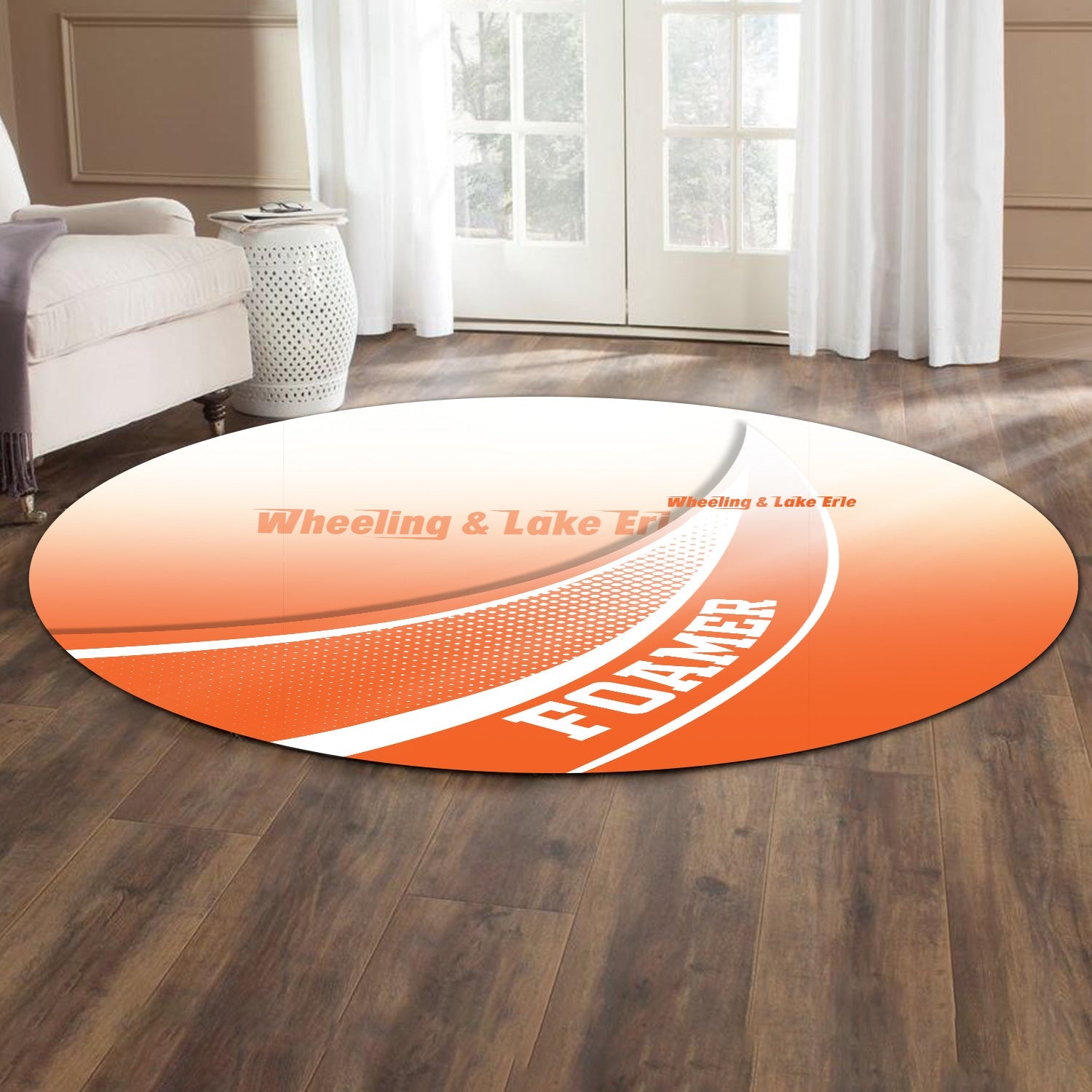 Railspirit Wheeling And Lake Erie Railroad Round Mat Railway-Themed Style Mat Gift Idea For Trainspotter