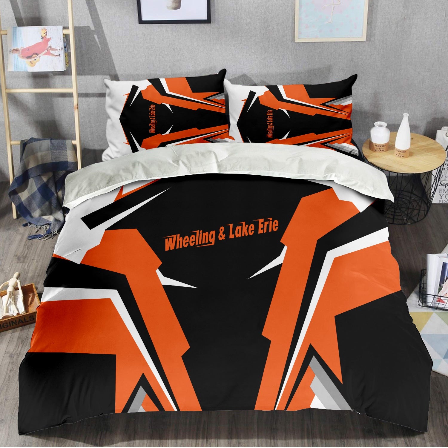 Railspirit Wheeling And Lake Erie Railroad Bedding Set Strong Line Style Bedding Set All Over Print