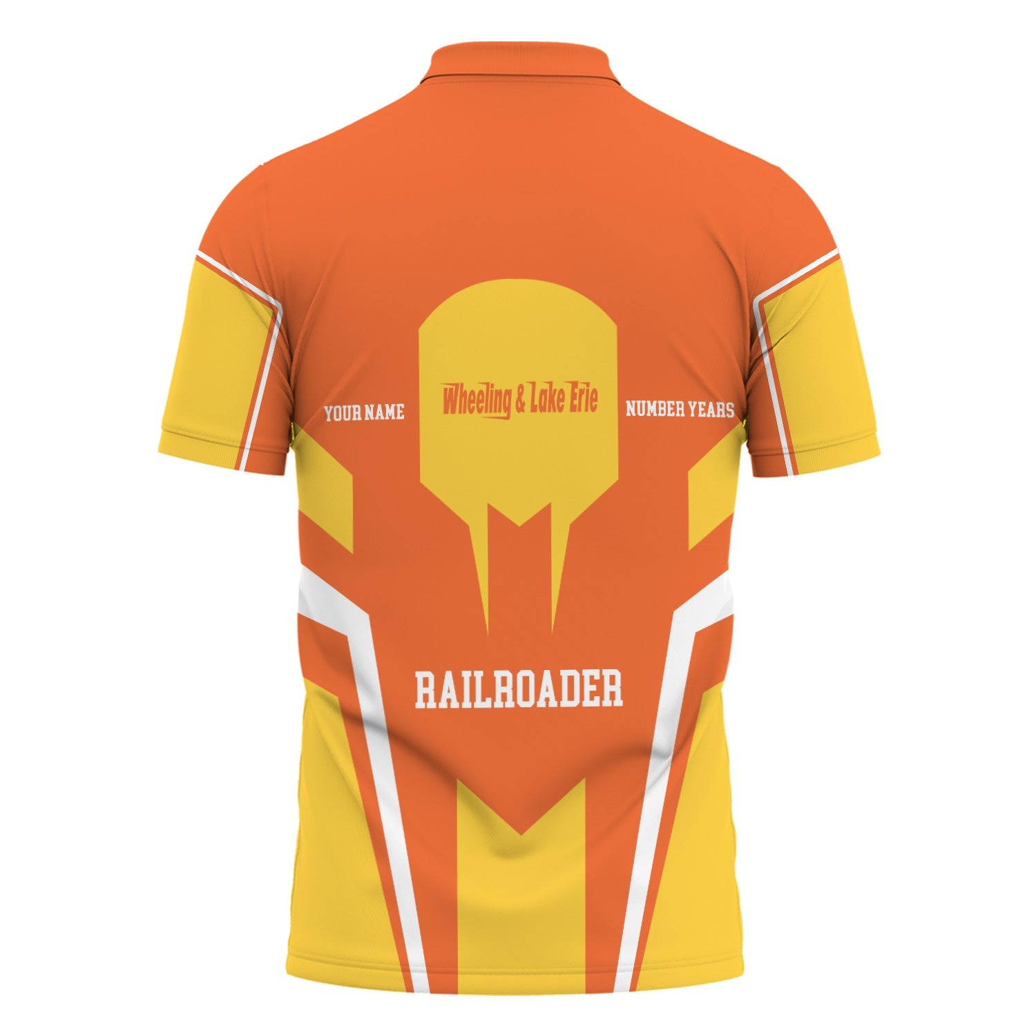 Railspirit Personalized Wheeling And Lake Erie Railroad Polo Shirt Custom Year Railroader Shirt Gift Idea For Train Lover