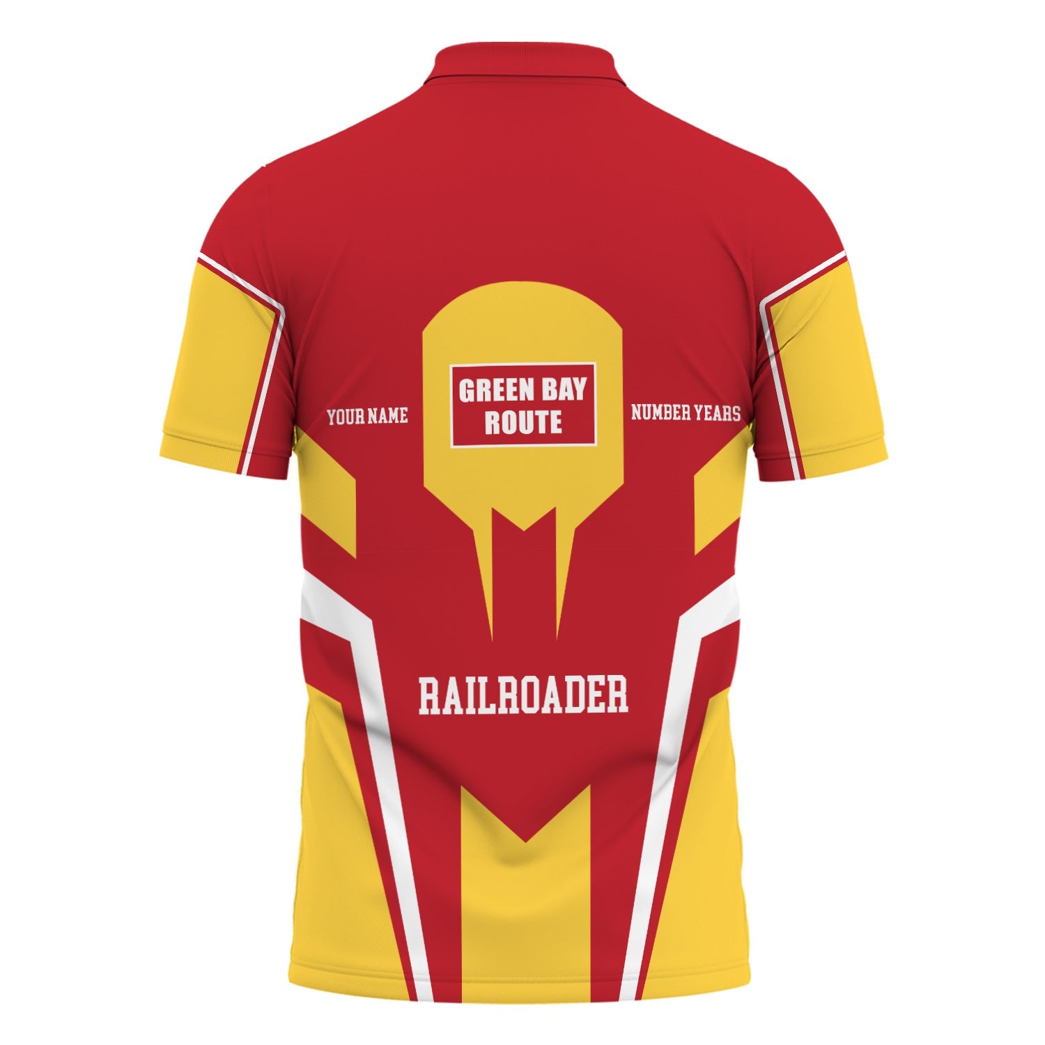 Railspirit Personalized Green Bay & Western Railroad Polo Shirt Custom Year Railroader Shirt Gift Idea For Train Lover