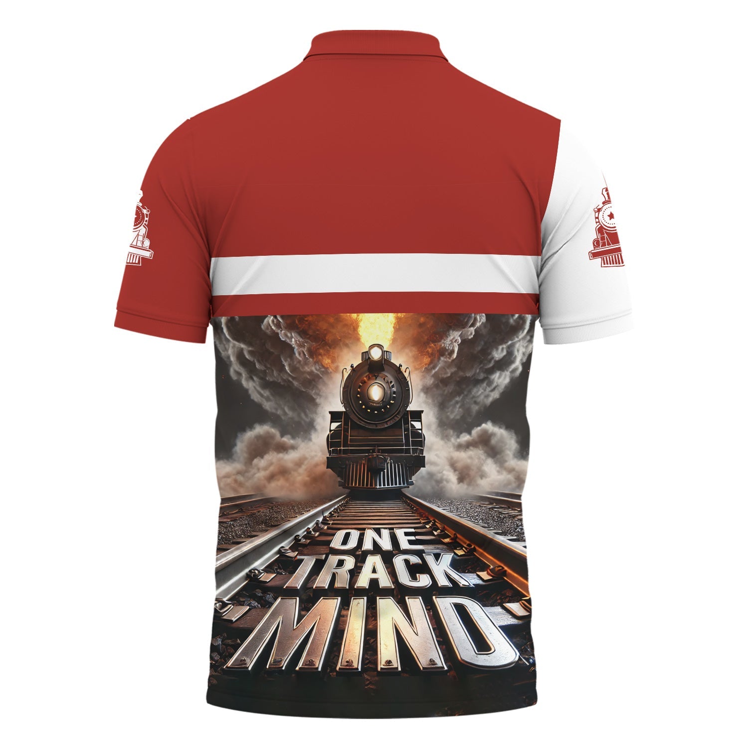 Railspirit Personalized New Hope Railroad Polo Shirt One Track Mind Train Printed Shirt