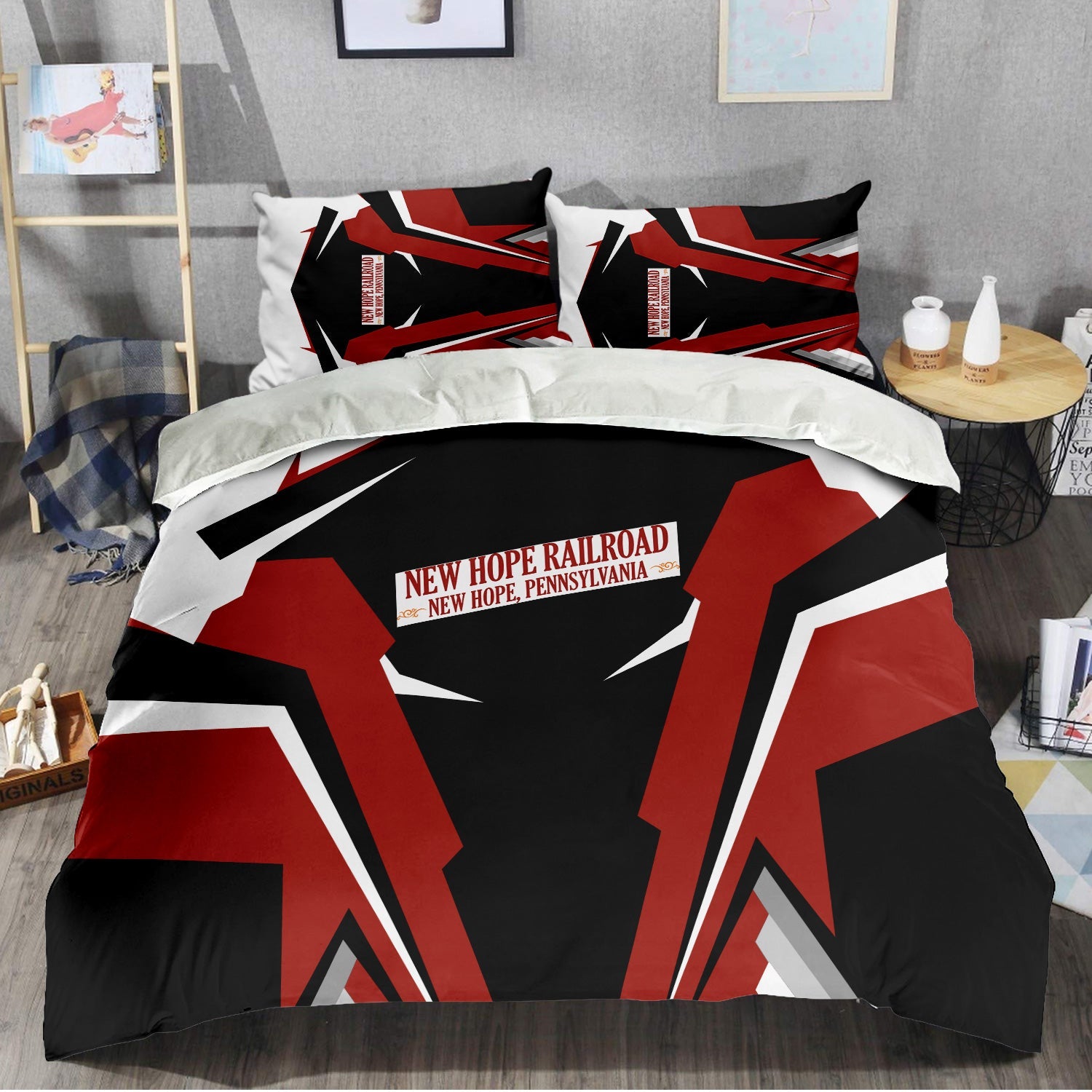 Railspirit New Hope Railroad Bedding Set Strong Line Style Bedding Set All Over Print