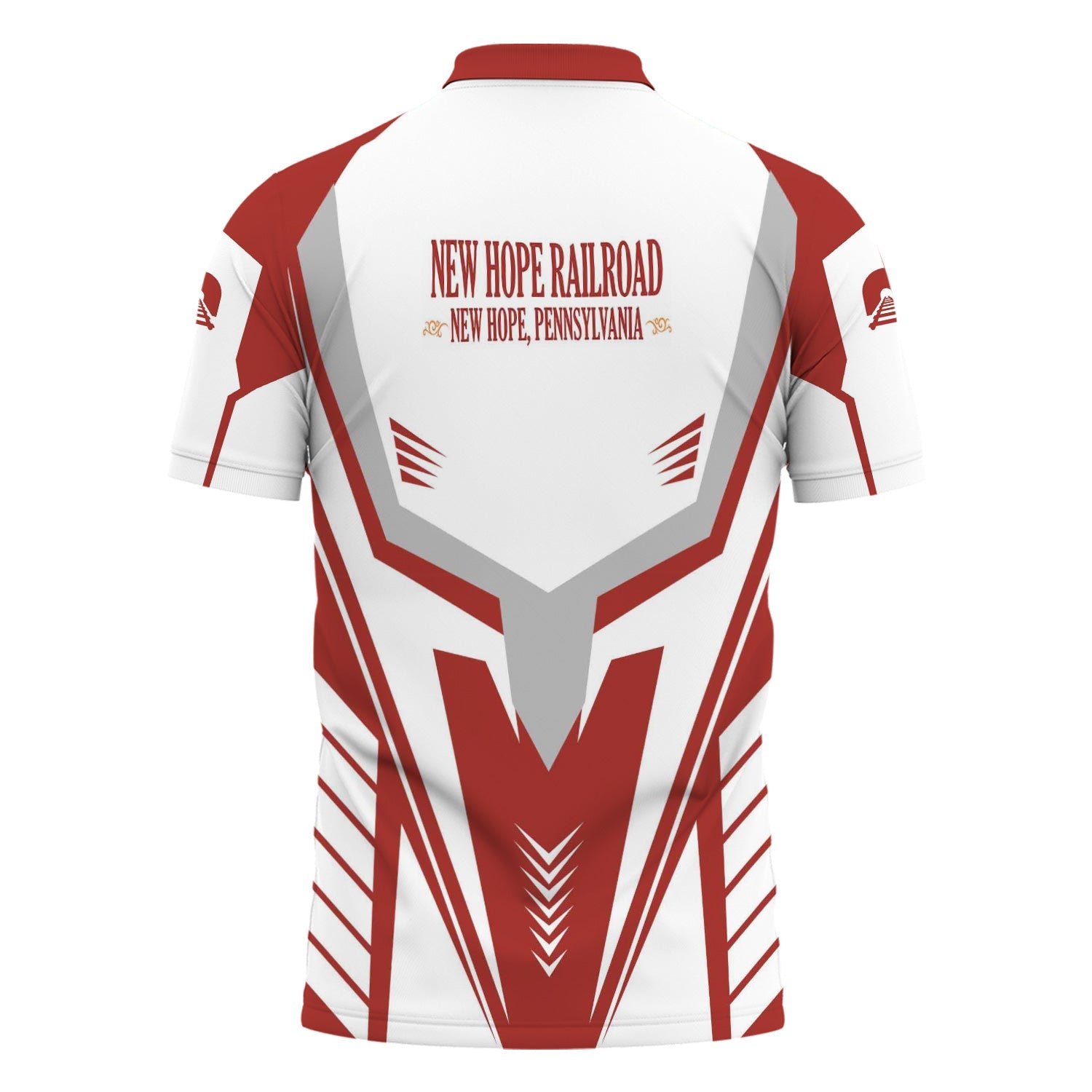 Railspirit Personalized New Hope Railroad Polo Shirt Workwear-Inspired with Custom Position Train Shirt