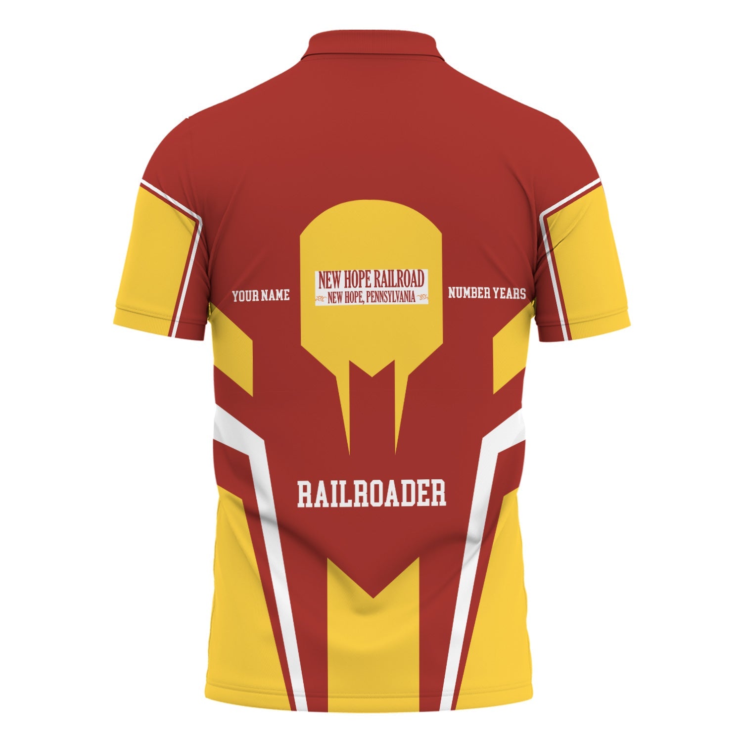 Railspirit Personalized New Hope Railroad Polo Shirt Custom Year Railroader Shirt Gift Idea For Train Lover