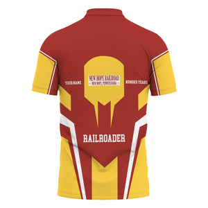 Railspirit Personalized New Hope Railroad Polo Shirt Custom Year Railroader Shirt Gift Idea For Train Lover
