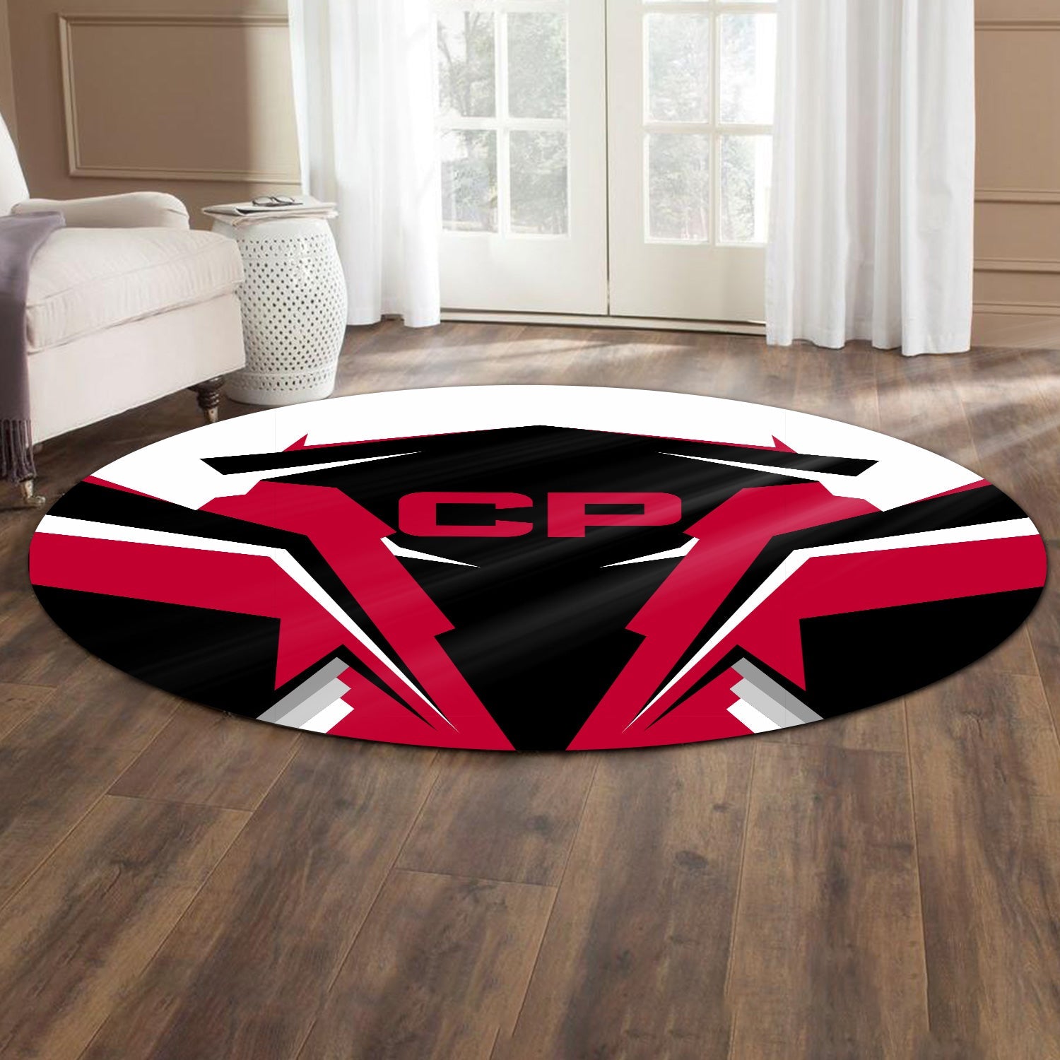 Railspirit Canadian Pacific Railroad Round Mat Strong Line Style Rug All Over Print