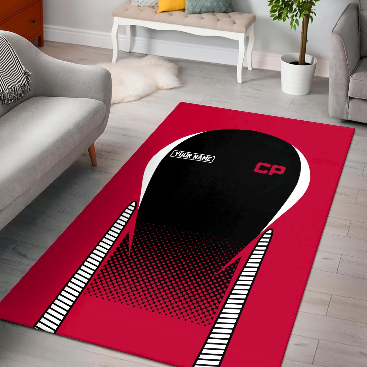 Railspirit Personalized Canadian Pacific Railroad Area Rug All Over Printed Rug