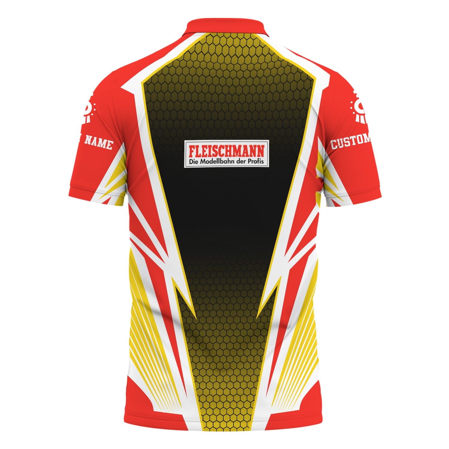 Railspirit Personalized Fleischmann And Western Railroad Polo Shirt Lightning Graphic Style Shirt Gift Idea For Train Lover