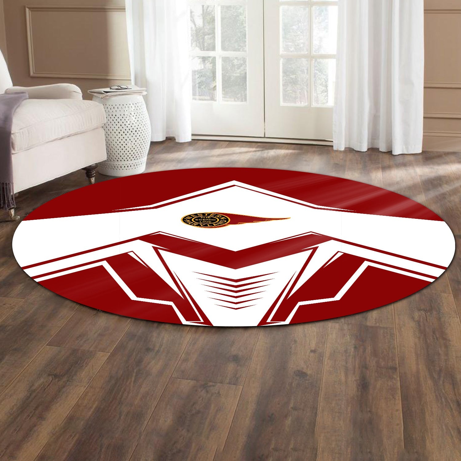 Railspirit Western Maryland Railway Round Mat Railway Trainspotter Style Mat Gift Idea For Foamers