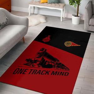 Railspirit Personalized Western Maryland Railway Area Rug One Track Mind Train Rug Gift Idea For Train Lover