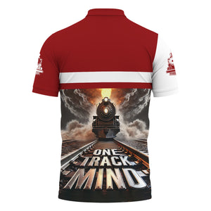 Railspirit Personalized Western Maryland Railway Polo Shirt One Track Mind Train Printed Shirt