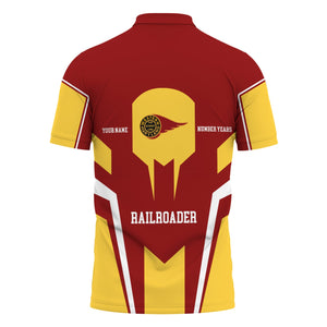 Railspirit Personalized Western Maryland Railway Polo Shirt Custom Year Railroader Shirt Gift Idea For Train Lover