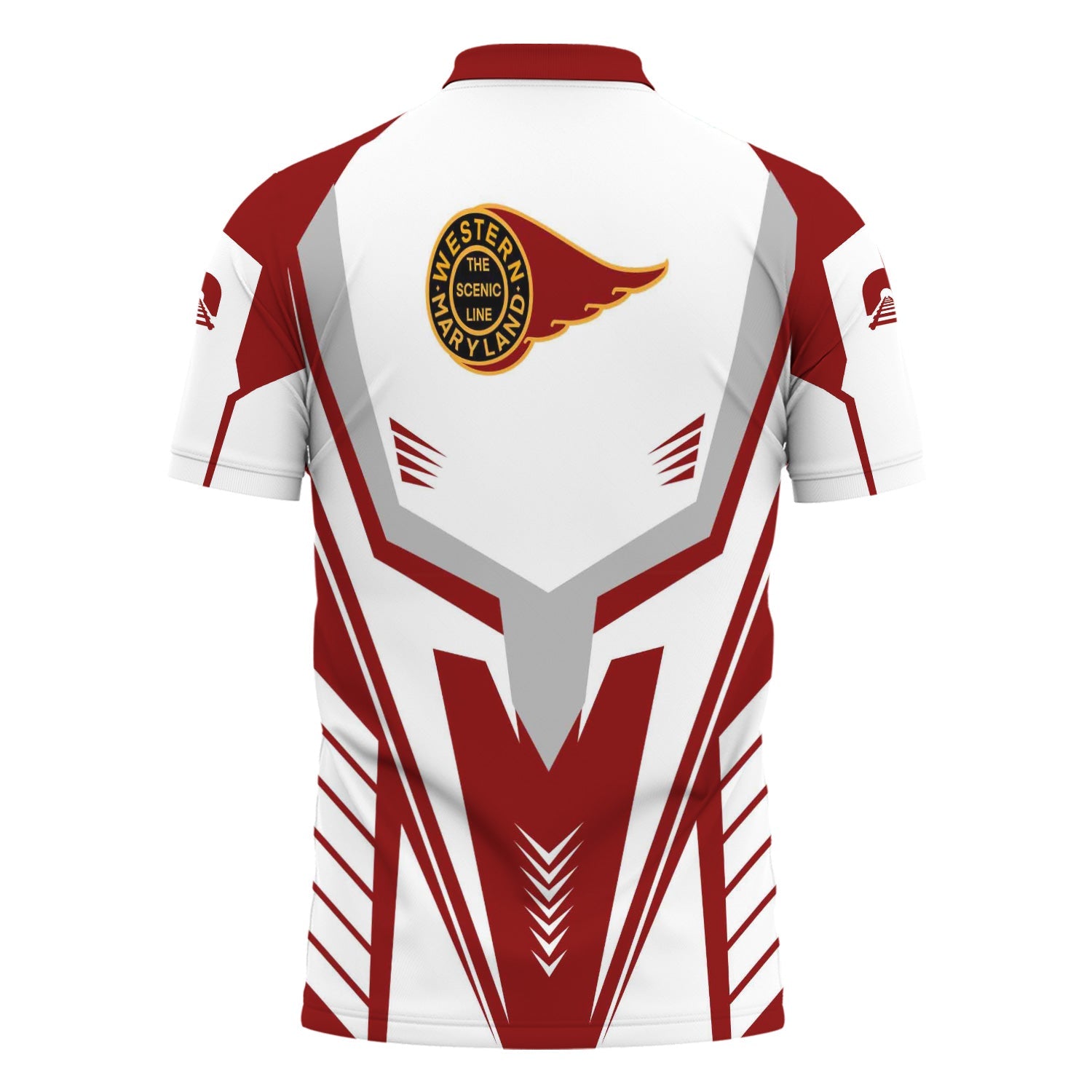 Railspirit Personalized Western Maryland Railway Polo Shirt Workwear-Inspired with Custom Position Train Shirt