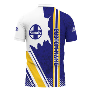 Railspirit Personalized Santa Fe Railway Polo Shirt Atchison, Topeka and Santa Fe Railway All Over Printed Unisex Shirt