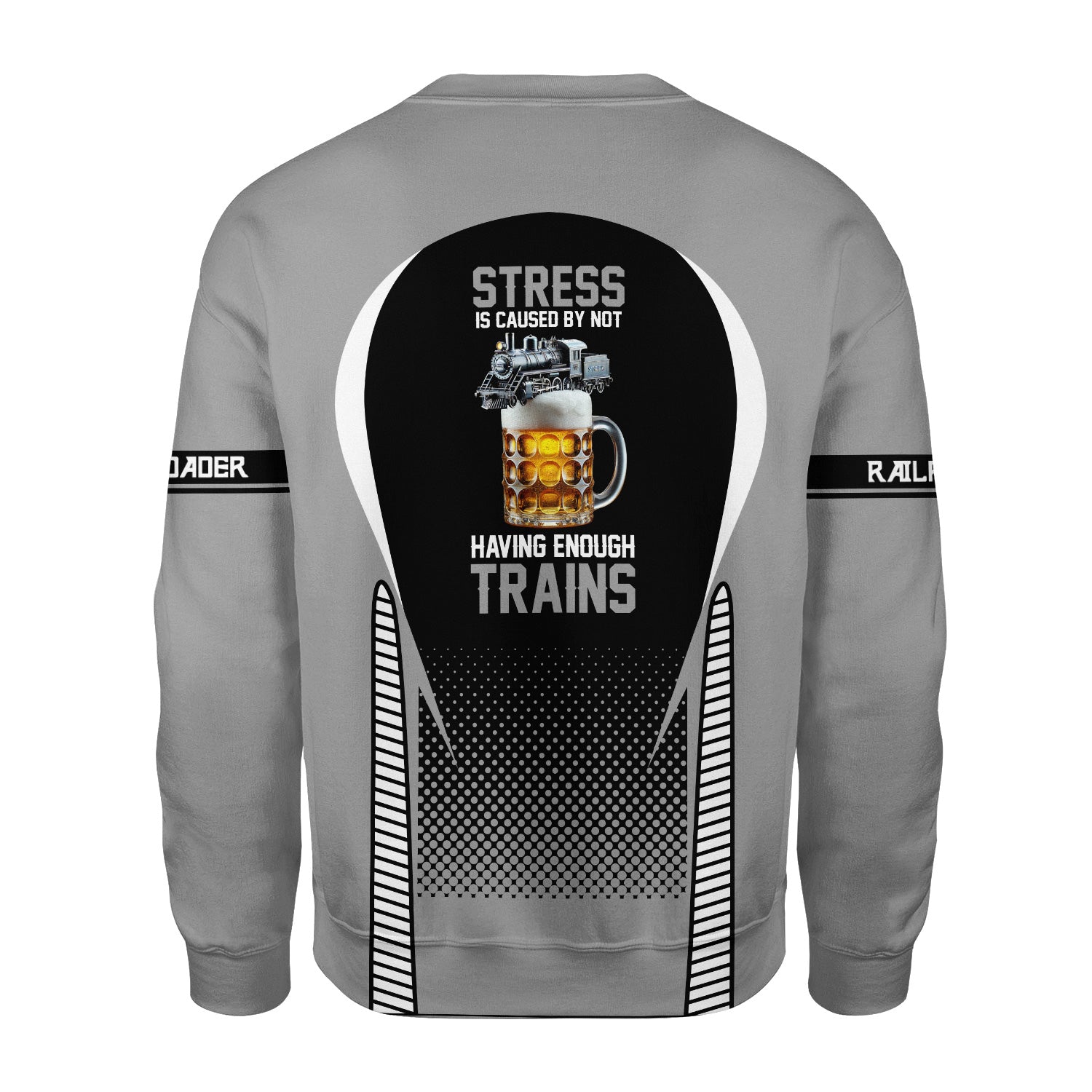 Railspirit Personalized Norfolk Southern Railway Sweatshirt Stress Is Caused By Not Having Enough Trains Shirt All Over Print Shirt
