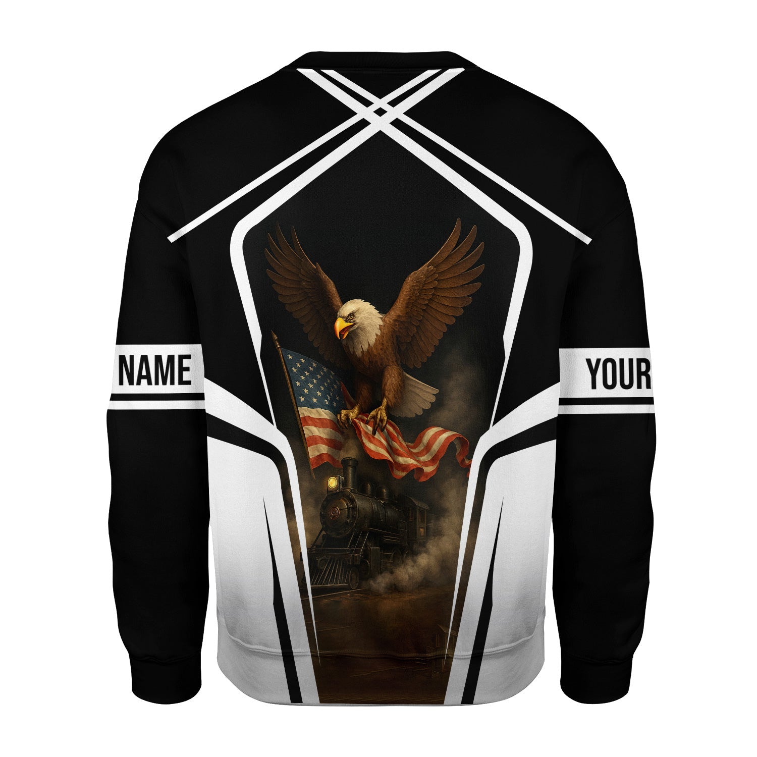 Railspirit Personalized Norfolk Southern Railway Sweatshirt American Eagle Vintage Train Shirt