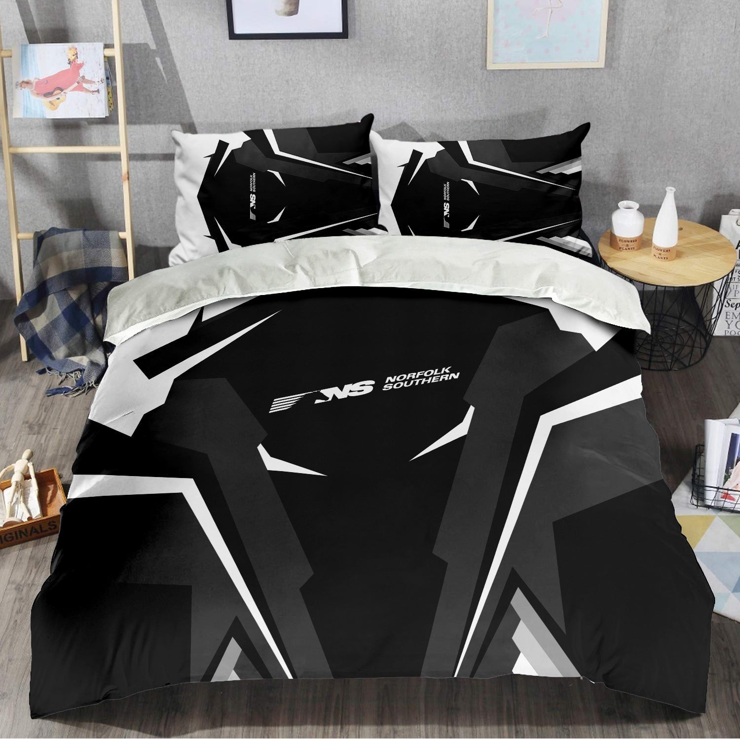 Railspirit Norfolk Southern Railway Bedding Set Strong Line Style Bedding Set All Over Print