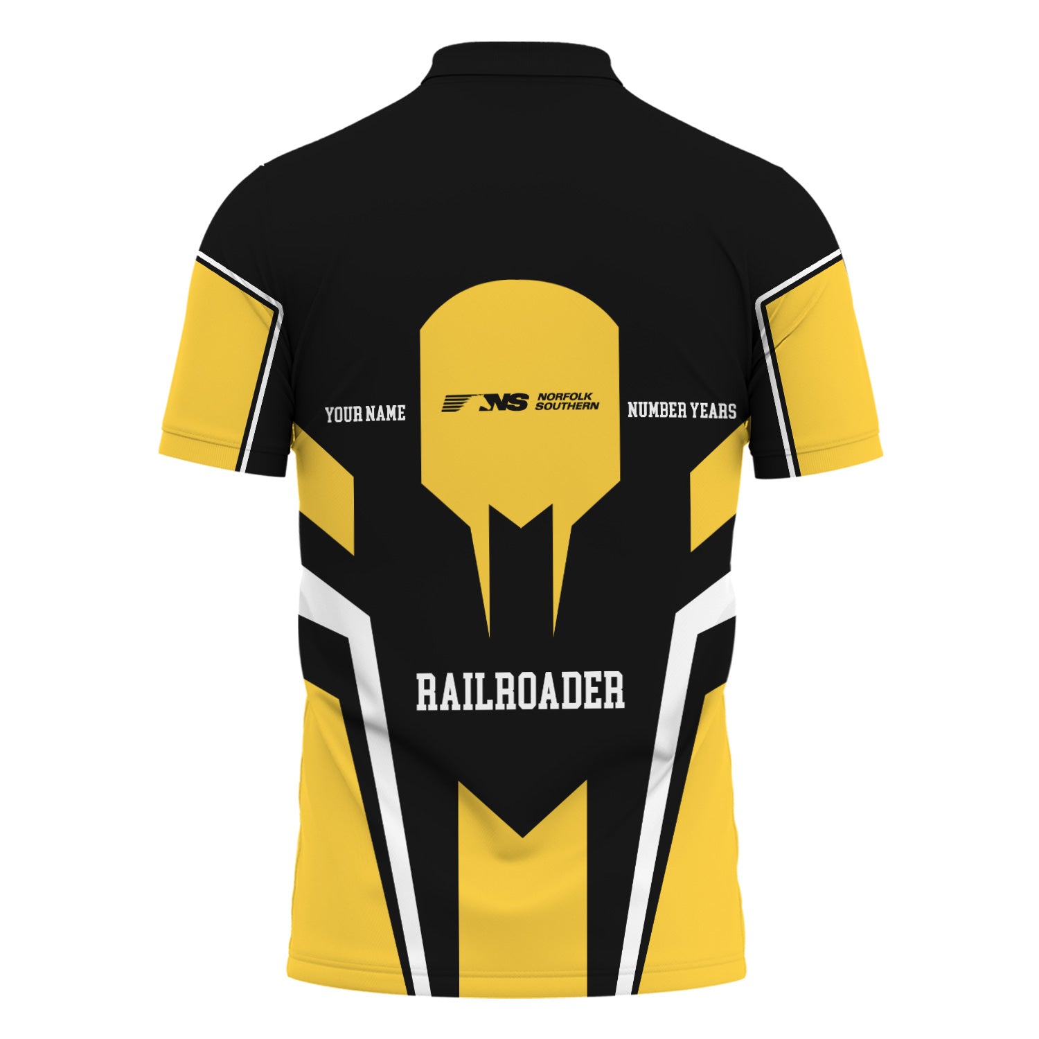 Railspirit Personalized Norfolk Southern Railway Polo Shirt Custom Year Railroader Shirt Gift Idea For Train Lover