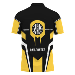 Railspirit Personalized Norfolk and Western Railway Polo Shirt Custom Year Railroader N&W Shirt Gift Idea For Train Lover