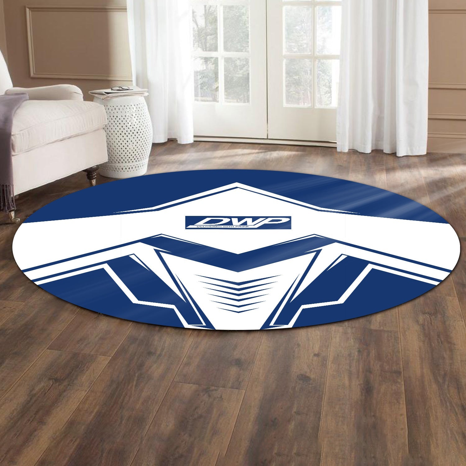 Railspirit Duluth, Winnipeg and Pacific Railway Round Mat Railway Trainspotter Style Mat Gift Idea For Foamers