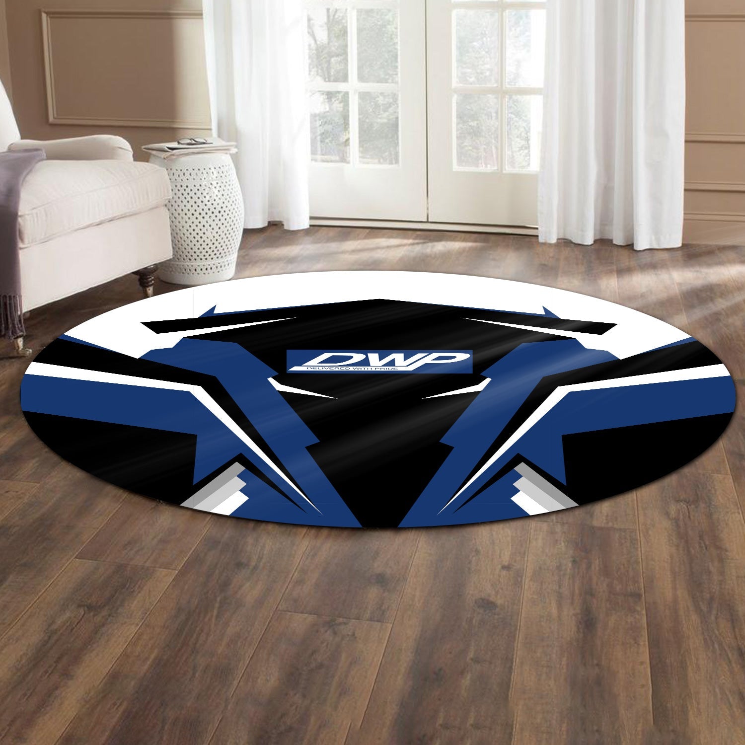 Railspirit Duluth, Winnipeg and Pacific Railway Round Mat Strong Line Style Rug All Over Print