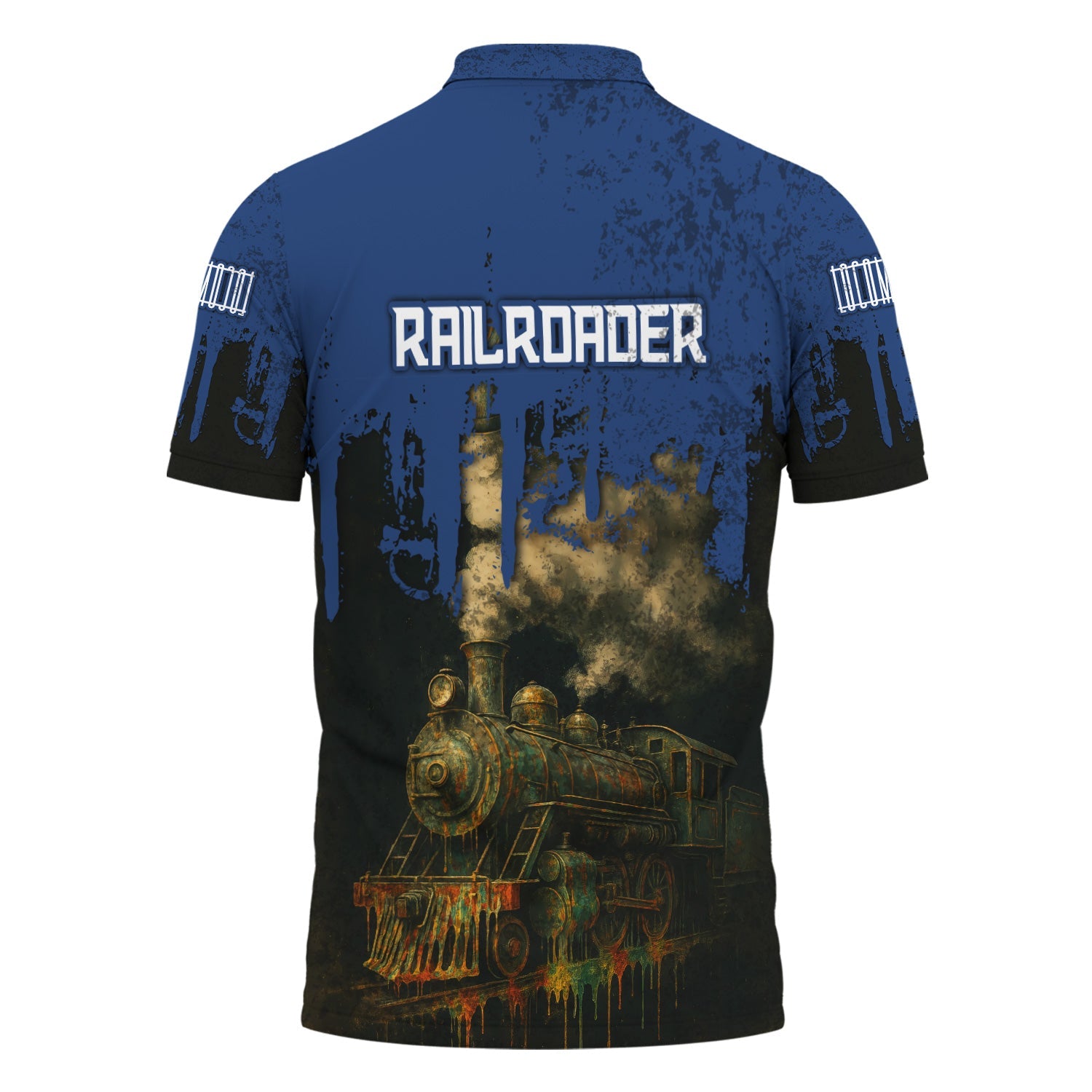 Railspirit Personalized Duluth, Winnipeg and Pacific Railway Polo Shirt Vintage Train Art Style Shirt For Locomotive Fans