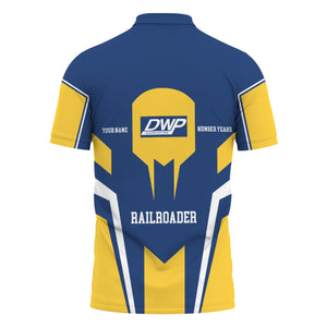 Railspirit Personalized Duluth, Winnipeg and Pacific Railway Polo Shirt Custom Year Railroader Shirt Gift Idea For Train Lover