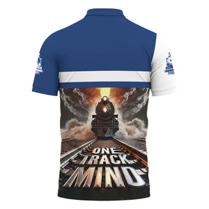 Railspirit Personalized Duluth, Winnipeg and Pacific Railway Polo Shirt One Track Mind Train Printed Shirt