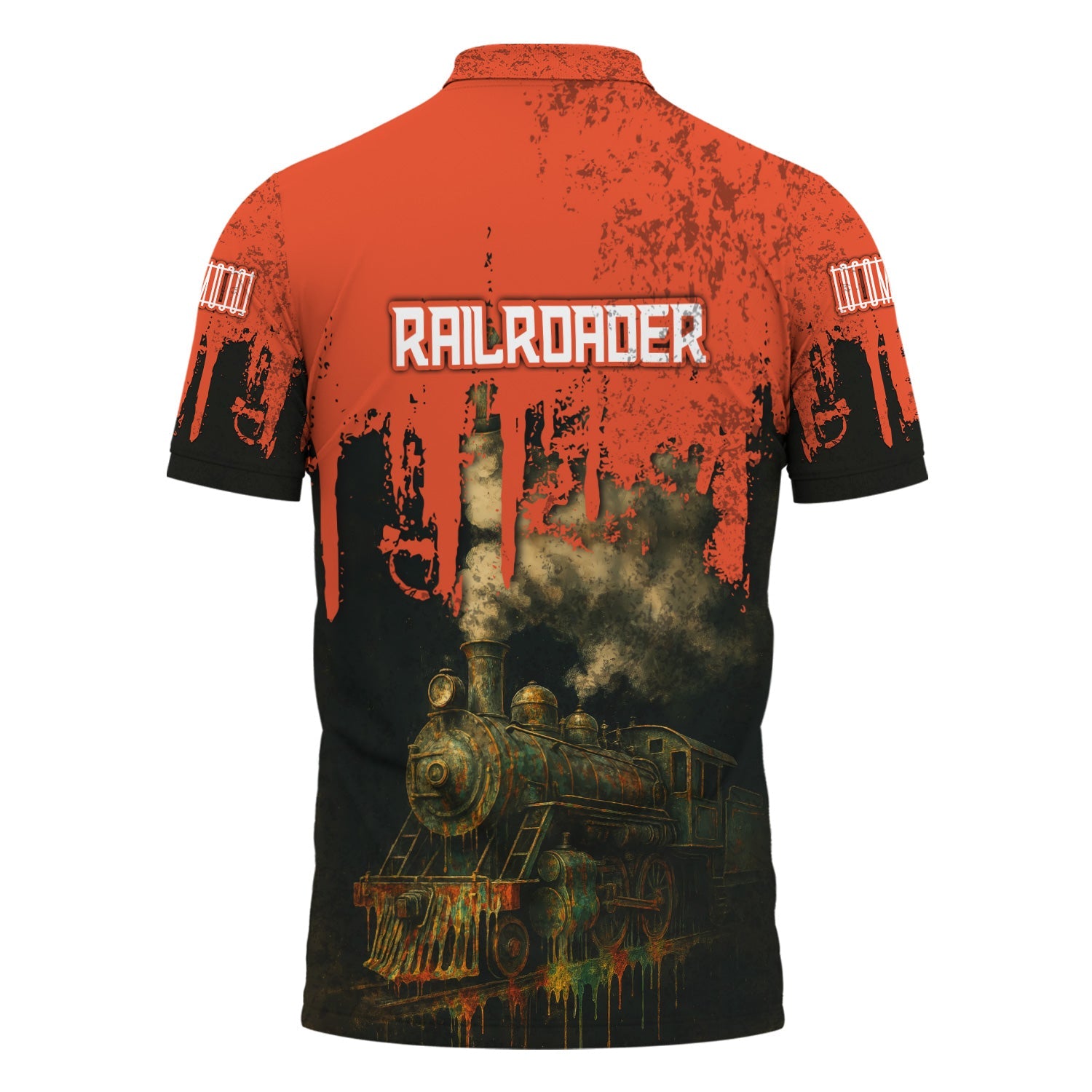 Railspirit Personalized Texas and Pacific Railway Polo Shirt Vintage Train Art Style Shirt For Locomotive Fans