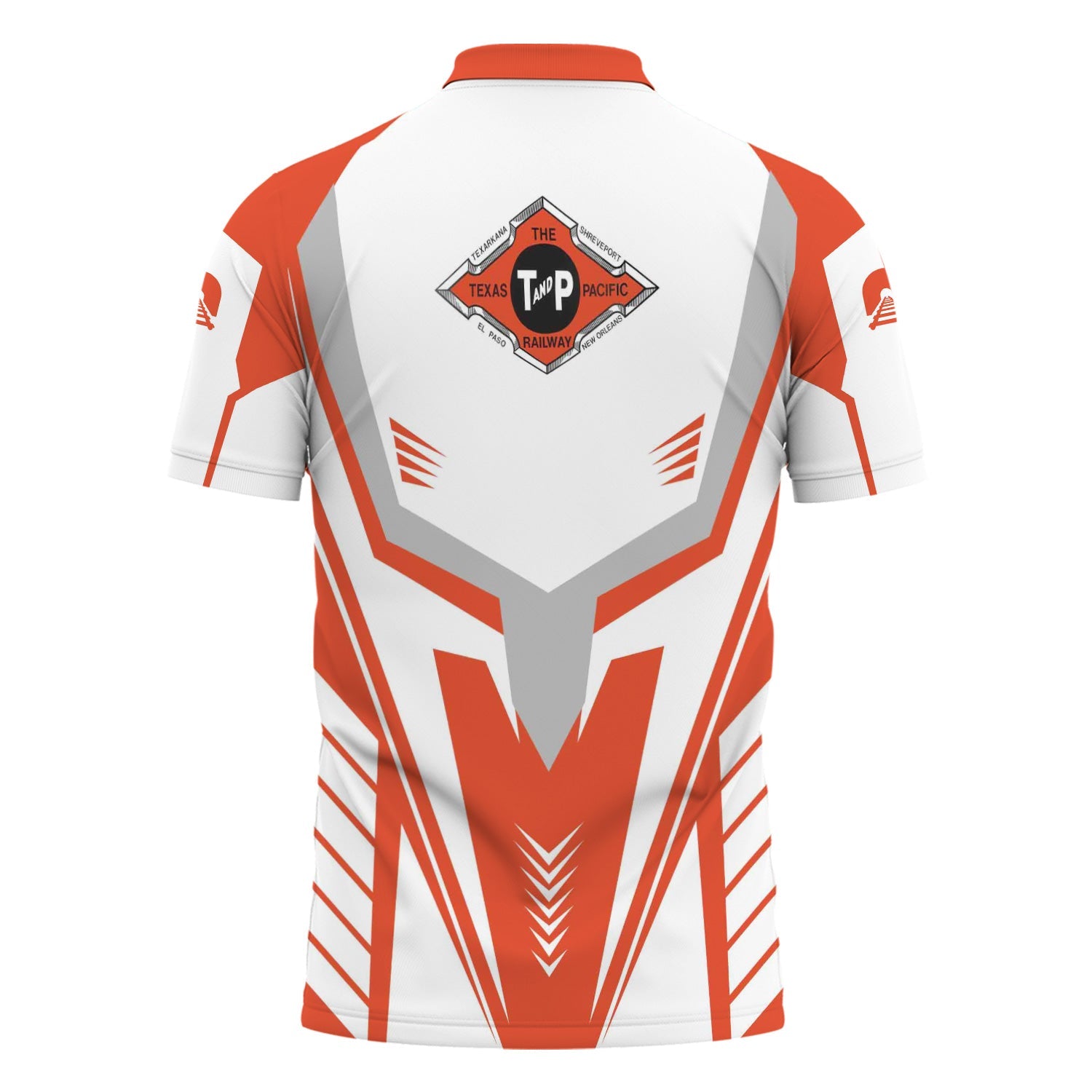 Railspirit Personalized Texas and Pacific Railway Polo Shirt Workwear-Inspired with Custom Position Train Shirt