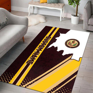 Railspirit Personalized London, Midland and Scottish Railway Area Rug Vintage All Over Printed Rug