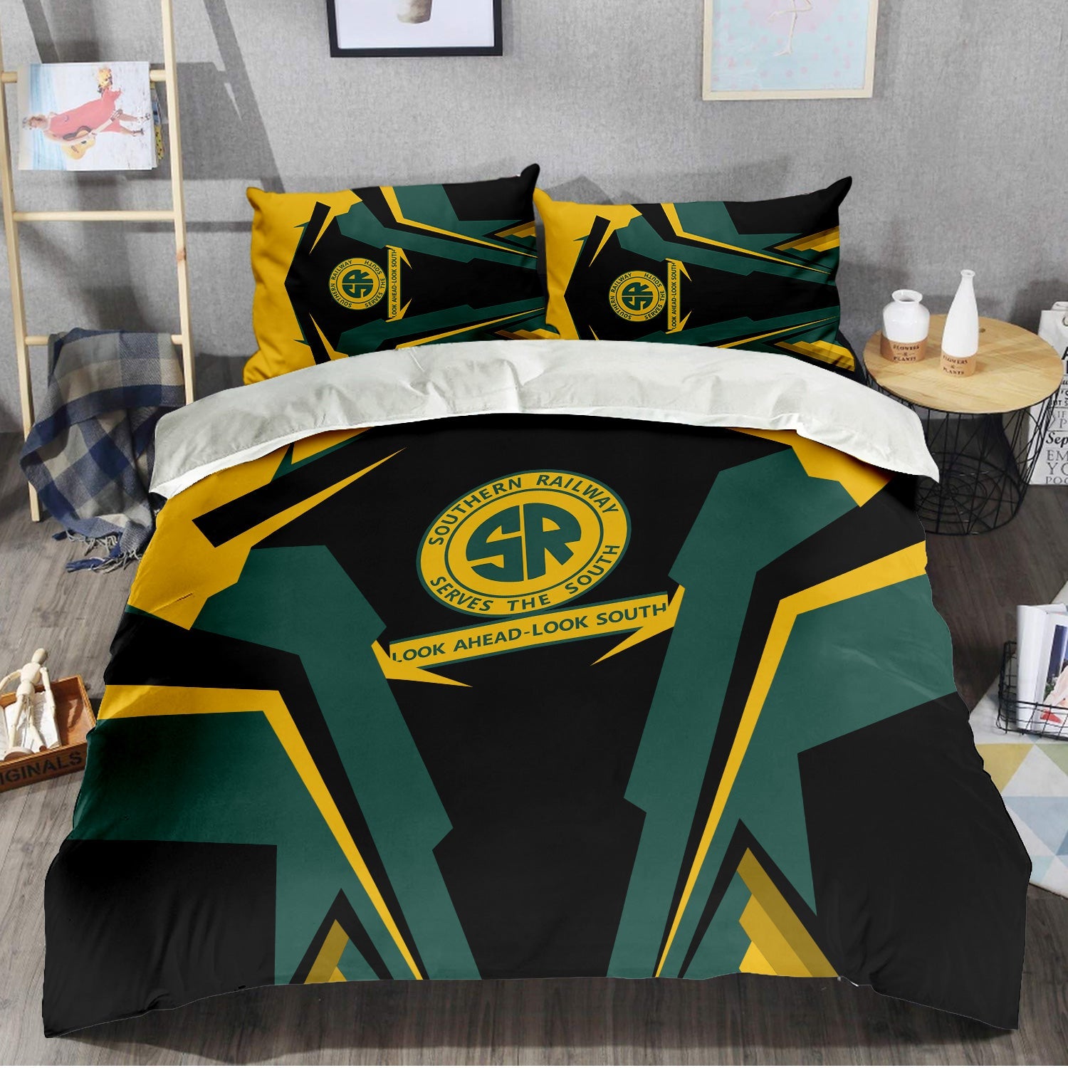 Railspirit Southern Railway U.S Bedding Set Strong Line Style SOU Bedding Set All Over Print