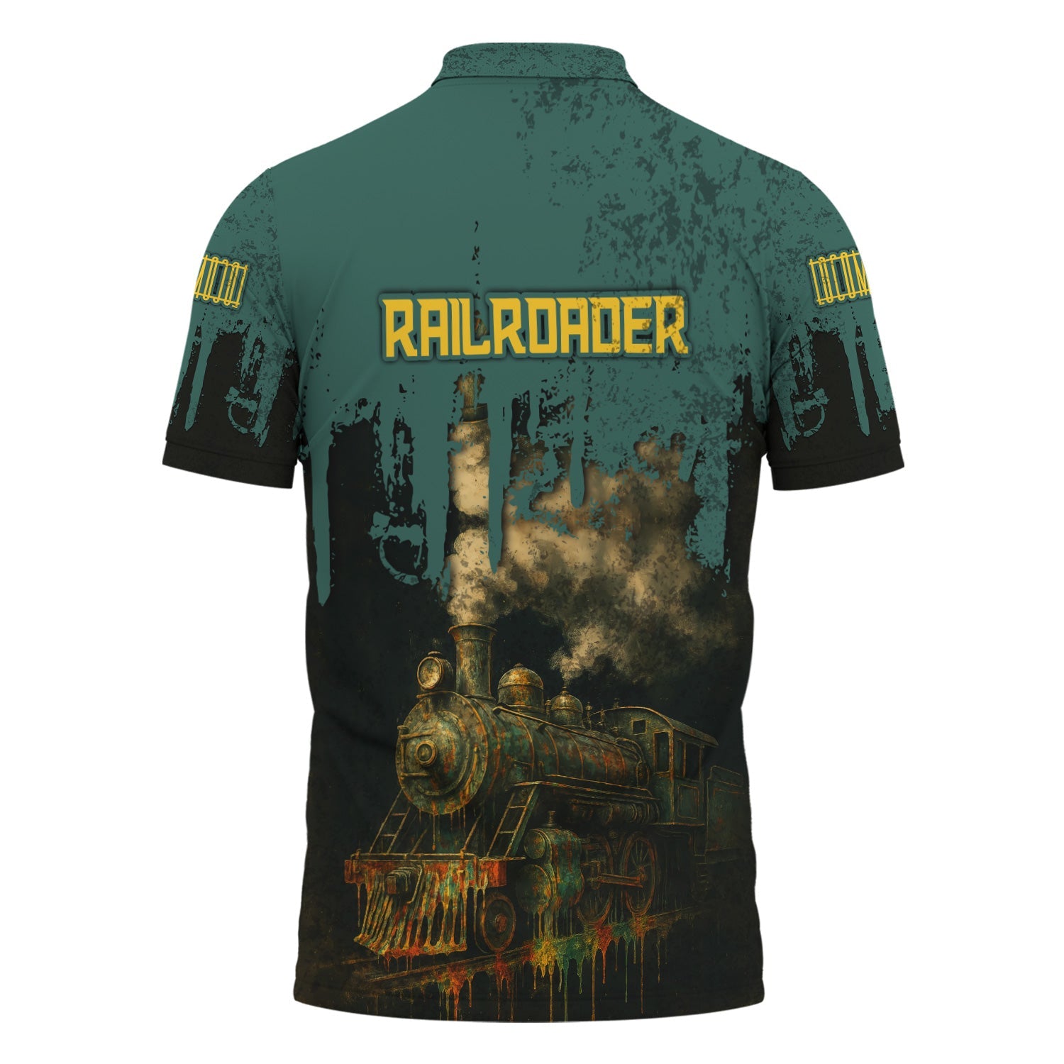 Railspirit Personalized Southern Railway U.S Polo Shirt Vintage Train Art Style SOU Shirt For Locomotive Fans