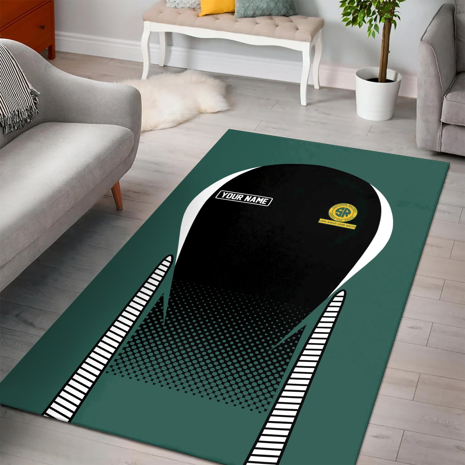 Railspirit Personalized Southern Railway U.S Area Rug SOU All Over Printed Rug