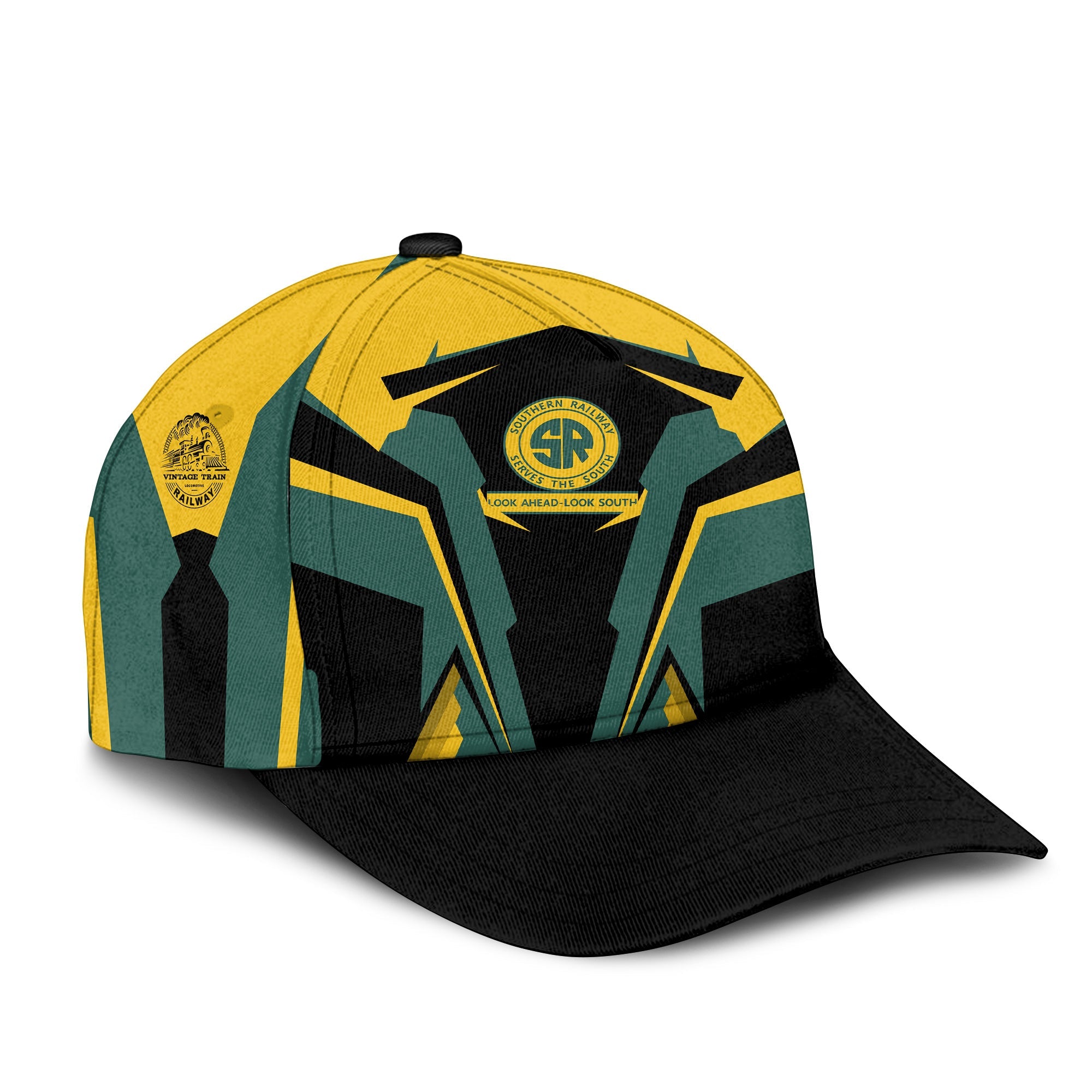 Railspirit Southern Railway U.S Classic Cap Strong Line Style SOU Cap All Over Print