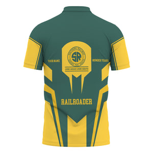 Railspirit Personalized Southern Railway U.S Polo Shirt Custom Year Railroader SOU Shirt Gift Idea For Train Lover