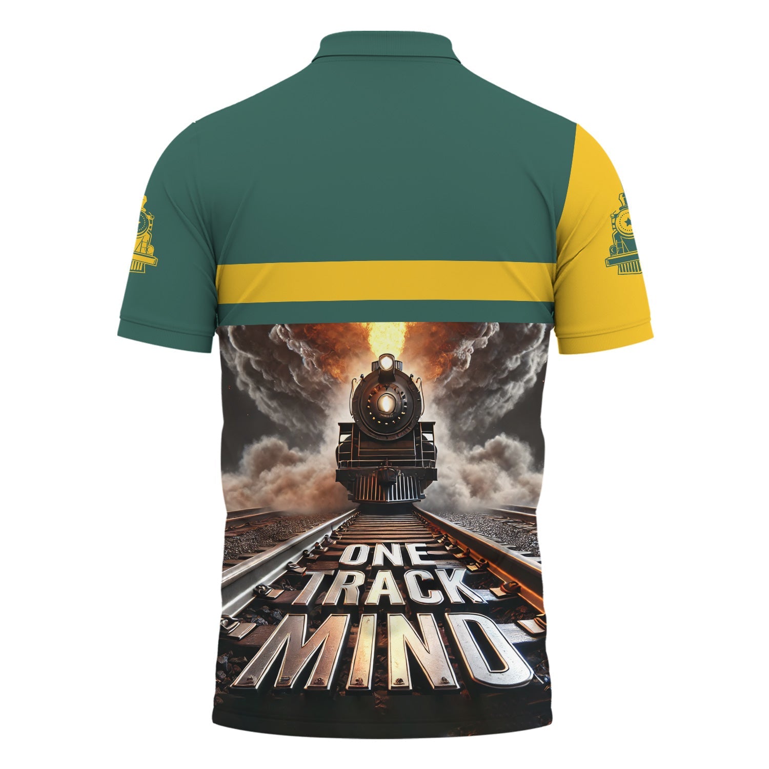 Railspirit Personalized Southern Railway U.S Polo Shirt One Track Mind SOU Train Printed Shirt