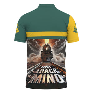 Railspirit Personalized Southern Railway U.S Polo Shirt One Track Mind SOU Train Printed Shirt