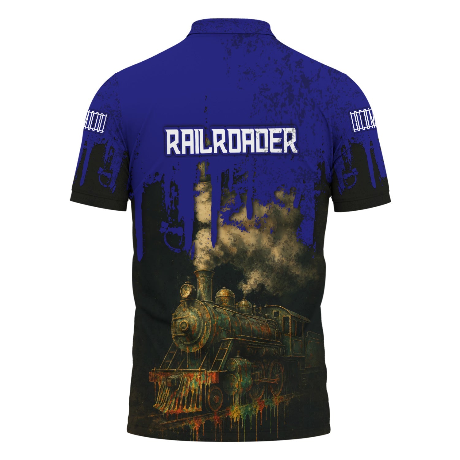 Railspirit Personalized Santa Fe Railway Polo Shirt Vintage Train Art Style Atchison, Topeka and Santa Fe Railway Shirt For Locomotive Fans